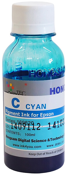 Набор пигментных чернил для Epson  WF-4630DWF из 4 цветов по 100 мл